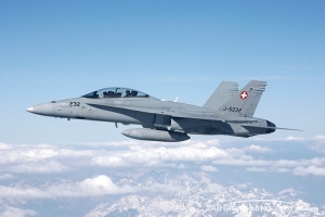 Swiss Air Force FA-18 Air-to-Air